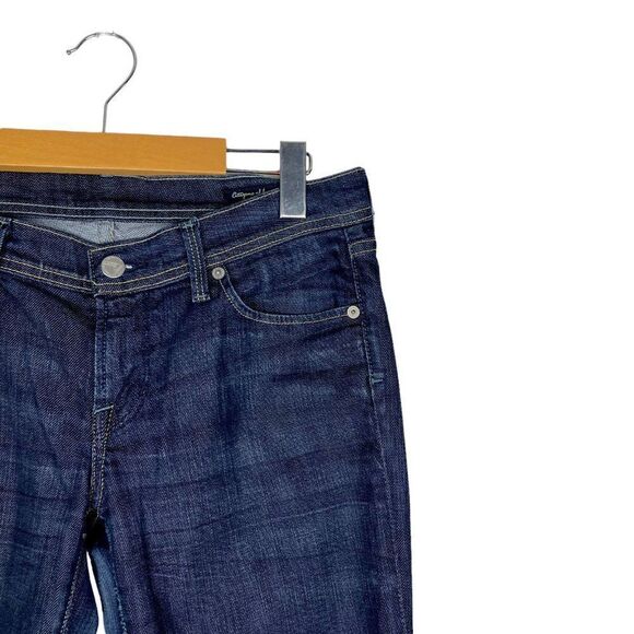 CITIZENS OF Humanity Blue Dark Wash Ingrid Stretch #002 Low Waist Flare US 29 - Picture 5 of 16